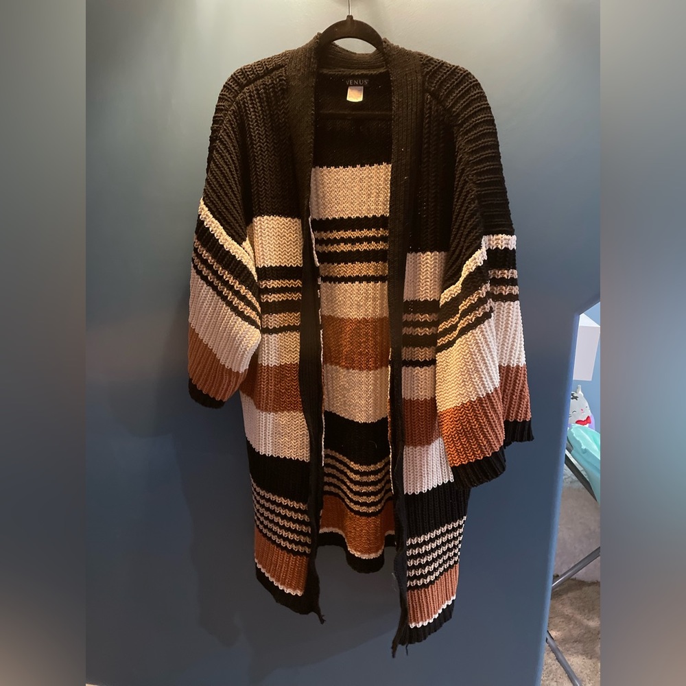 Venus Women’s Sweater, Open Knit Cardigan